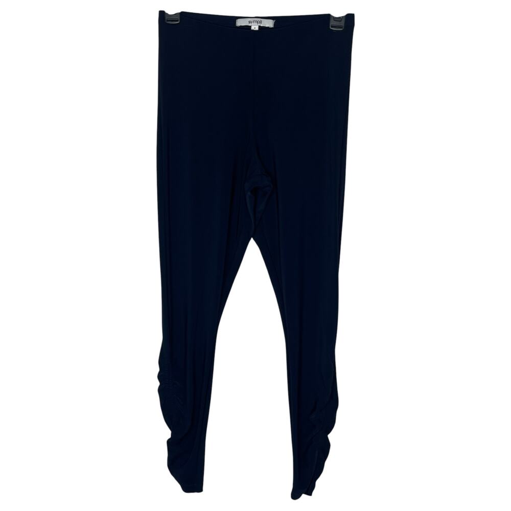 Sympli Revelry Ruched Leggings 27283 Size 4 Navy Blue Travel Jersey Canada